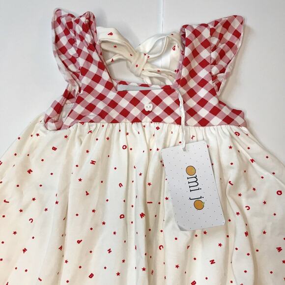 New! Omi Jo WDW Aunt Heart Tunic Dress Red Gingham 18M - Picture 6 of 6
